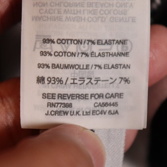 J. Crew Black & White Striped T-Shirt Shift Dress - Picture 10 of 10